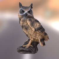 Owl Scan owl, bird, figure, figurine, 3d, scan, animal
