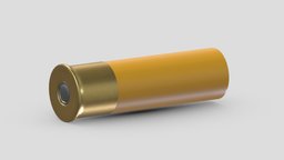 Bullet 10 GAUGE rifle, action, army, bullet, ammo, firearms, explosive, automatic, realistic, pistol, sniper, auto, cartridge, weaponry, express, caliber, munitions, weapon, asset, game, 3d, pbr, low, poly, military, shotgun, gun, colt