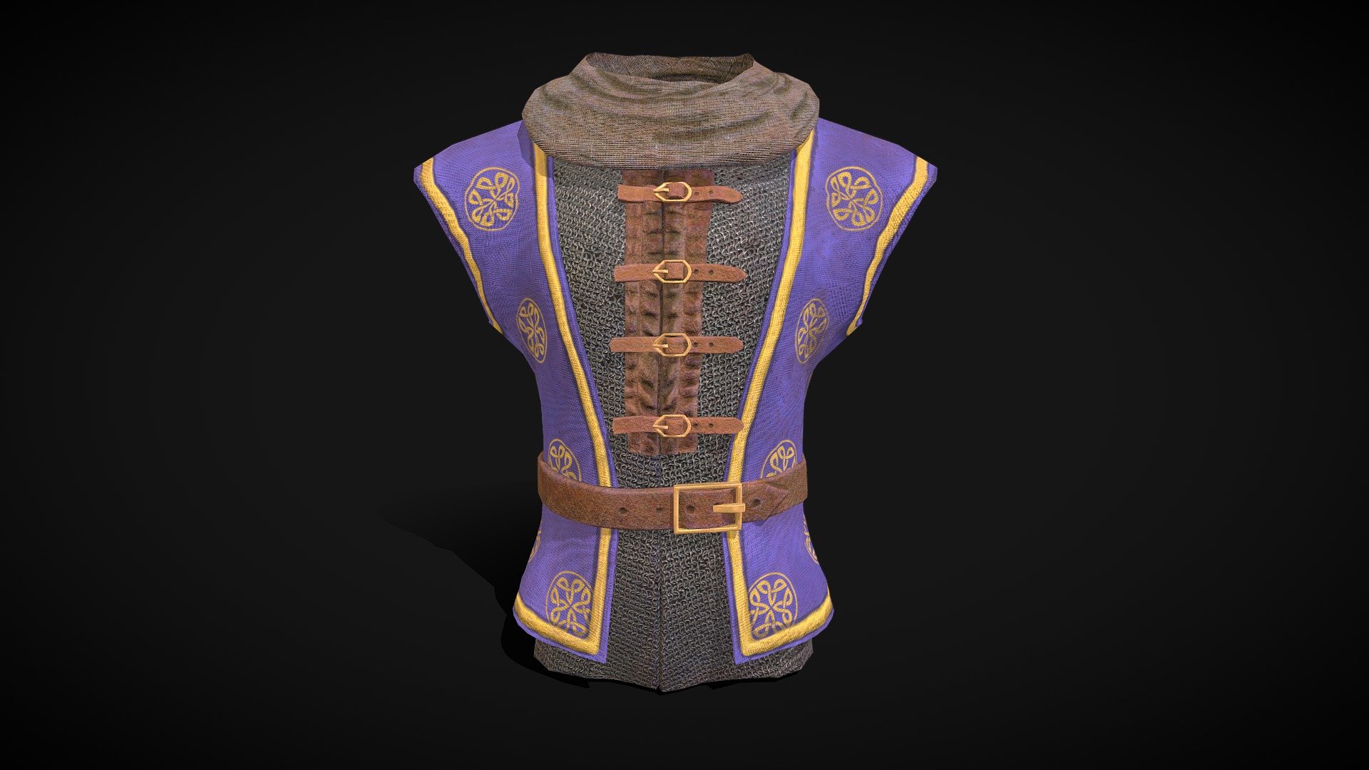Made for Faes AR an #RPG #AR #Game #app a Cleric Armor with #zbrush #Maya #substancepainter and #marmoset if you want commission works for games, 3d print or argames I can do it 3d model