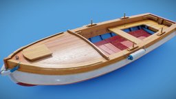 Rowboat modern, wooden, yacht, fishing, river, motor, lake, bow, coast, row, ocean, rowing, bay, water, motorboat, rowboat, vehicle, pbr, ship, sea, boat
