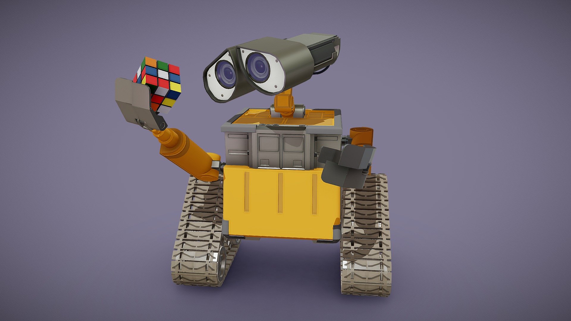 Hallo my name is Sergey Kadykov (Vivern), and I’m a student of XYZ school - course DraftPank. 
This is a course asset model (Detailed Draft) from the cartoon Disney Pixar - Wall-E - Course asset (Wall-E FanArt) - 3D model by VIvern 3d model