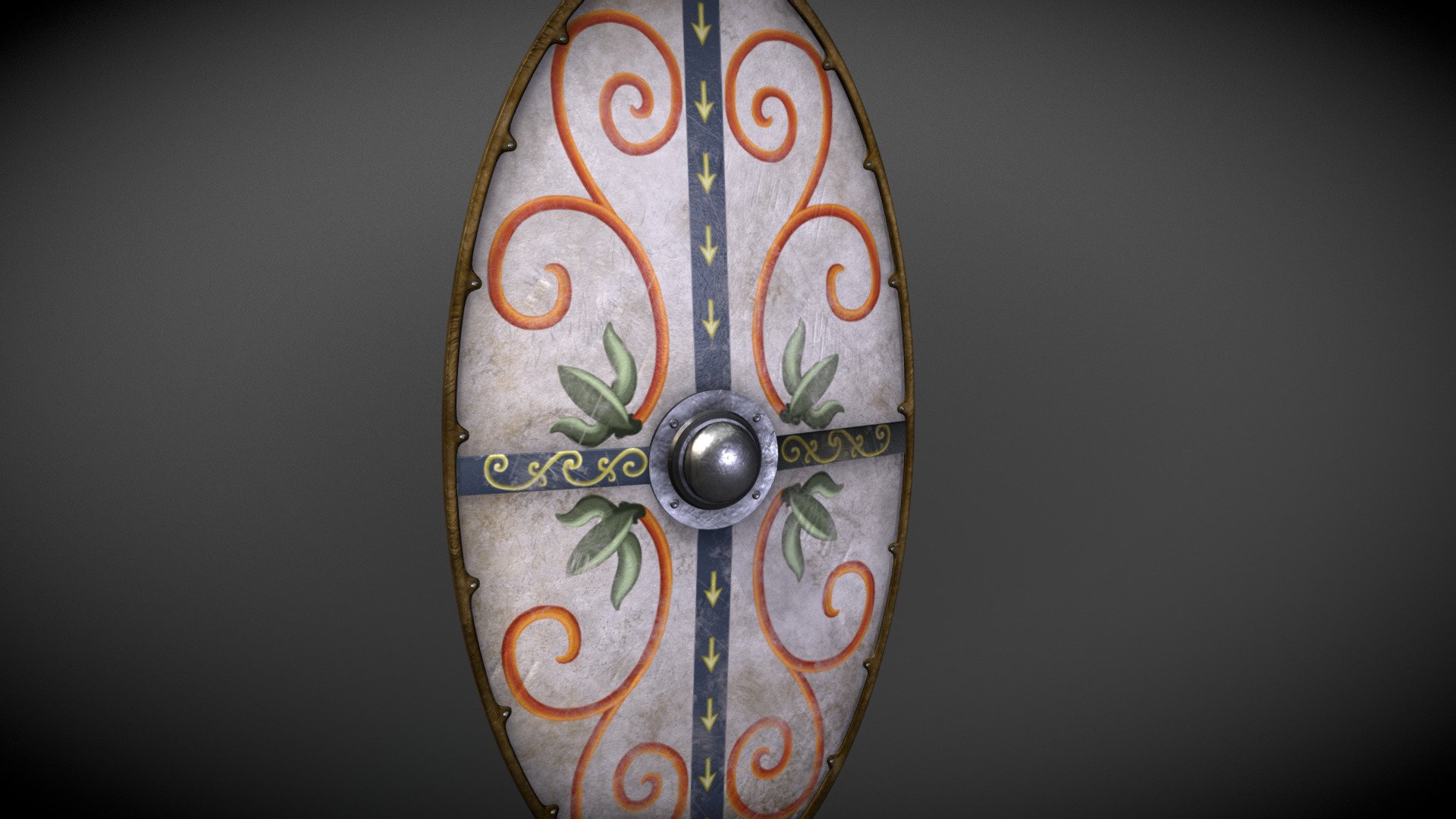 Dacian shield from 1st to 3rd century BC
Quad High Poly Mesh PBR textures Modelled in Blender 2.79 and textured in Substance Painter Also available .obj format in .zip file including textures - Dacian shield / Escudo dacio - Buy Royalty Free 3D model by La Sibila (@LaSibilaS.L.) 3d model
