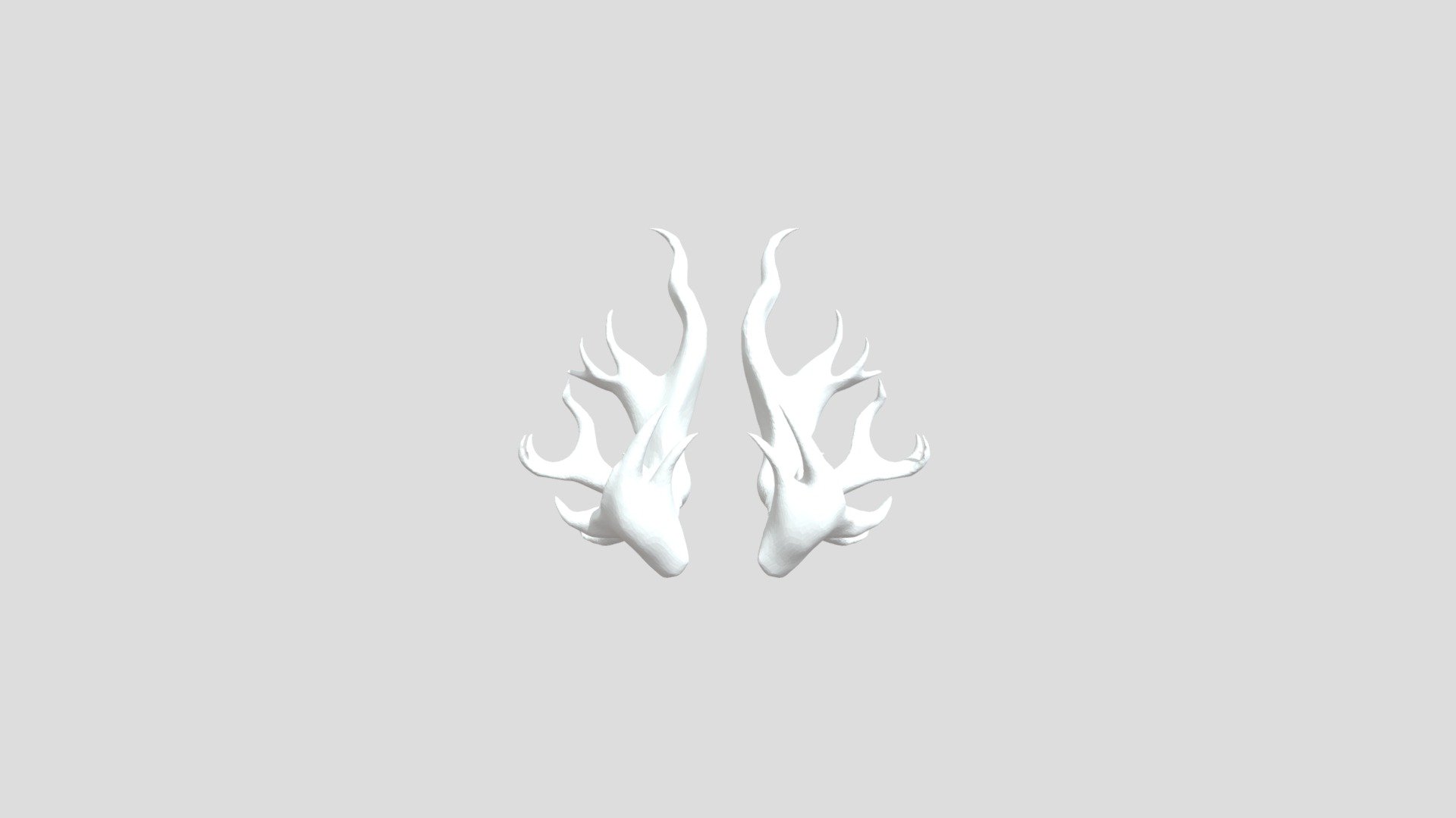 My first somewhat serious 3d model. 
It was made due to the fact that I was struggling to draw the shape of these horns at different angles in a concept sheet. So I spent a about 7 hours to figure out how everything works. Not without bugs and struggles, but I did it 3d model