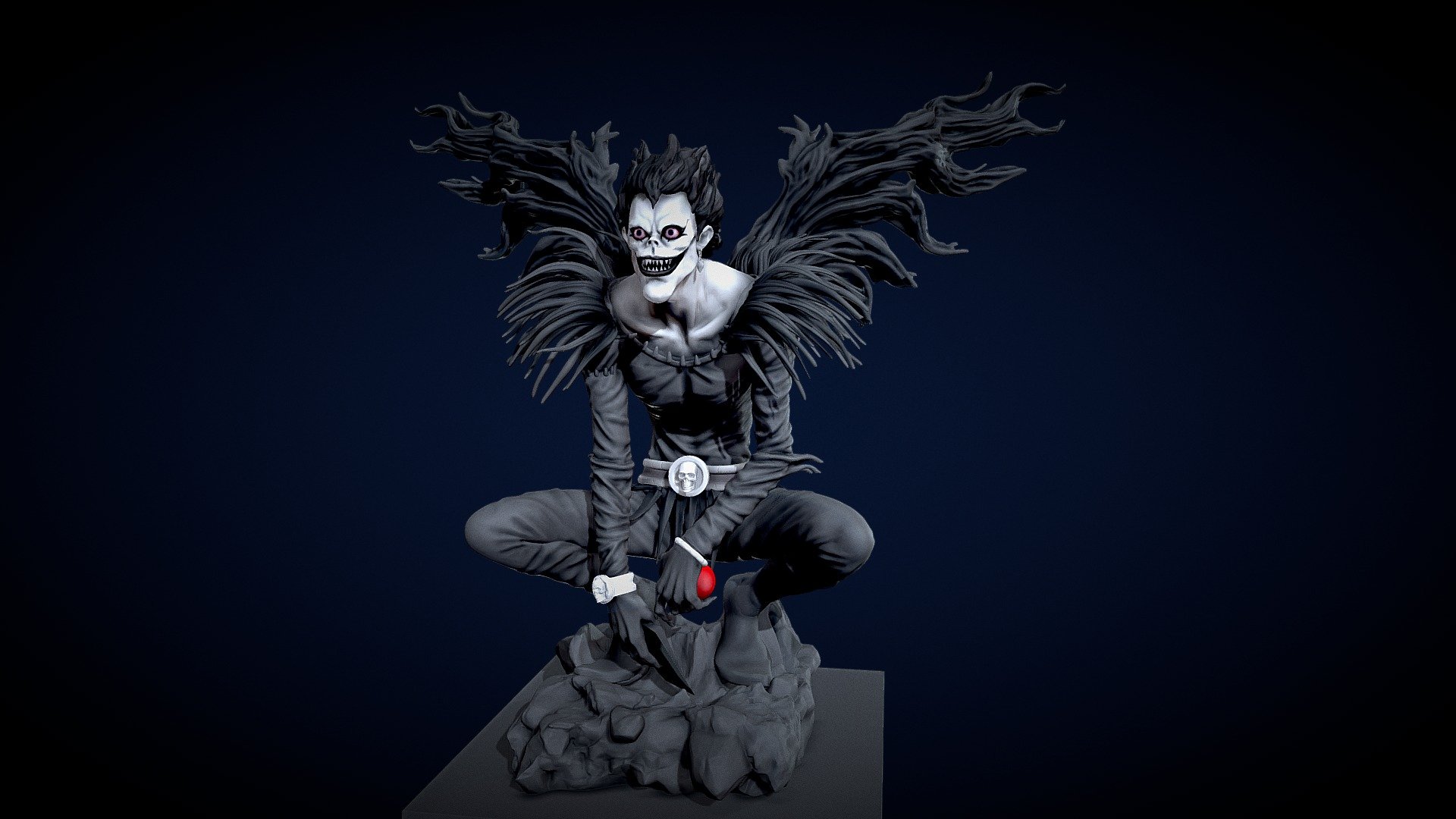 Ruyk from death note.
stl files 300 mm
https://i.imgur.com/HyV2Ehy.jpg
https://i.imgur.com/Rw4TuH6.jpg - Ryuk - Buy Royalty Free 3D model by Mandrake (@mandrake_3d) 3d model