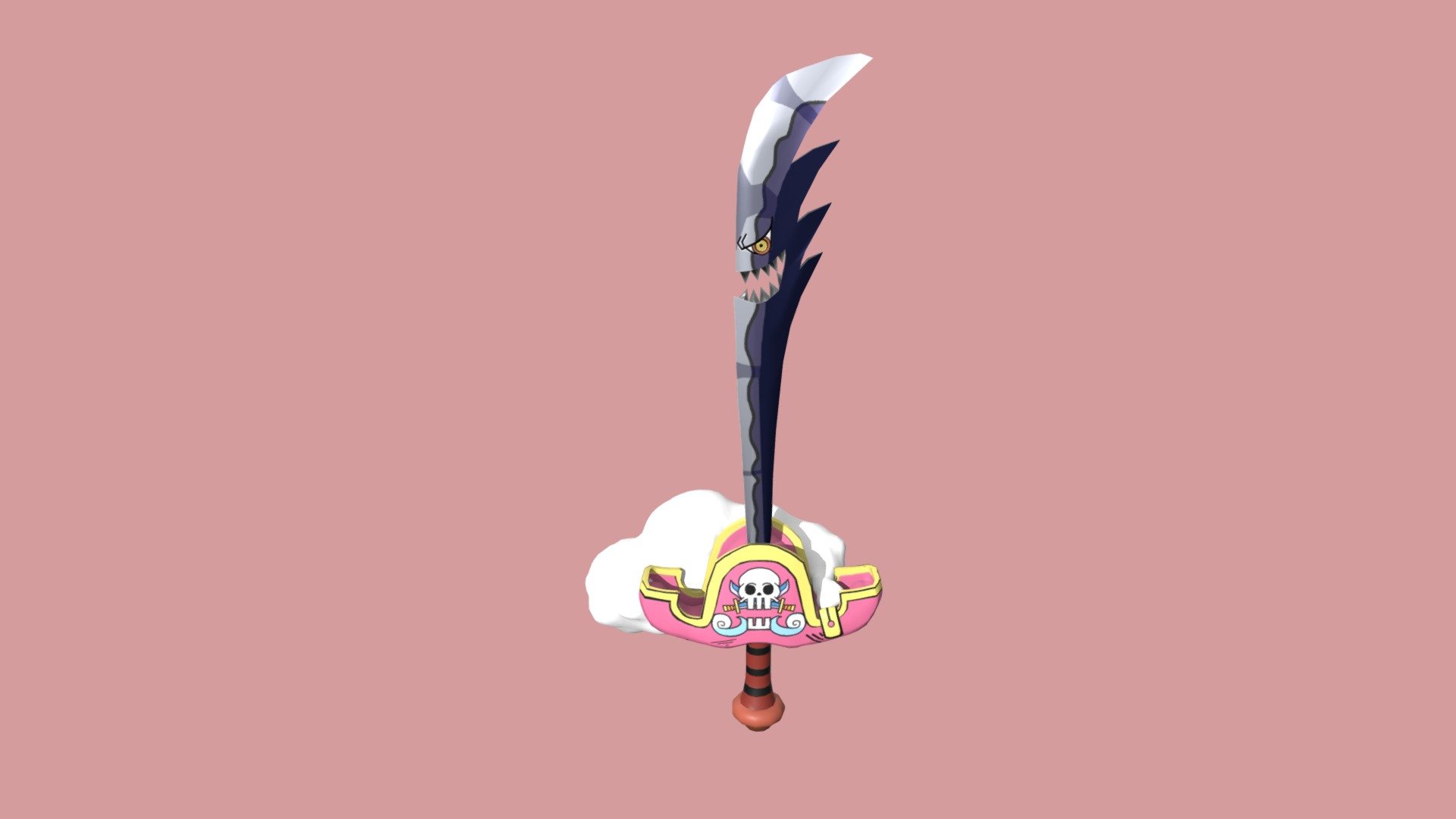 Quick model I made of Big Mom's sword Napoleon from One Piece! - Napoleon - 3D model by DeAundre.Hodges 3d model
