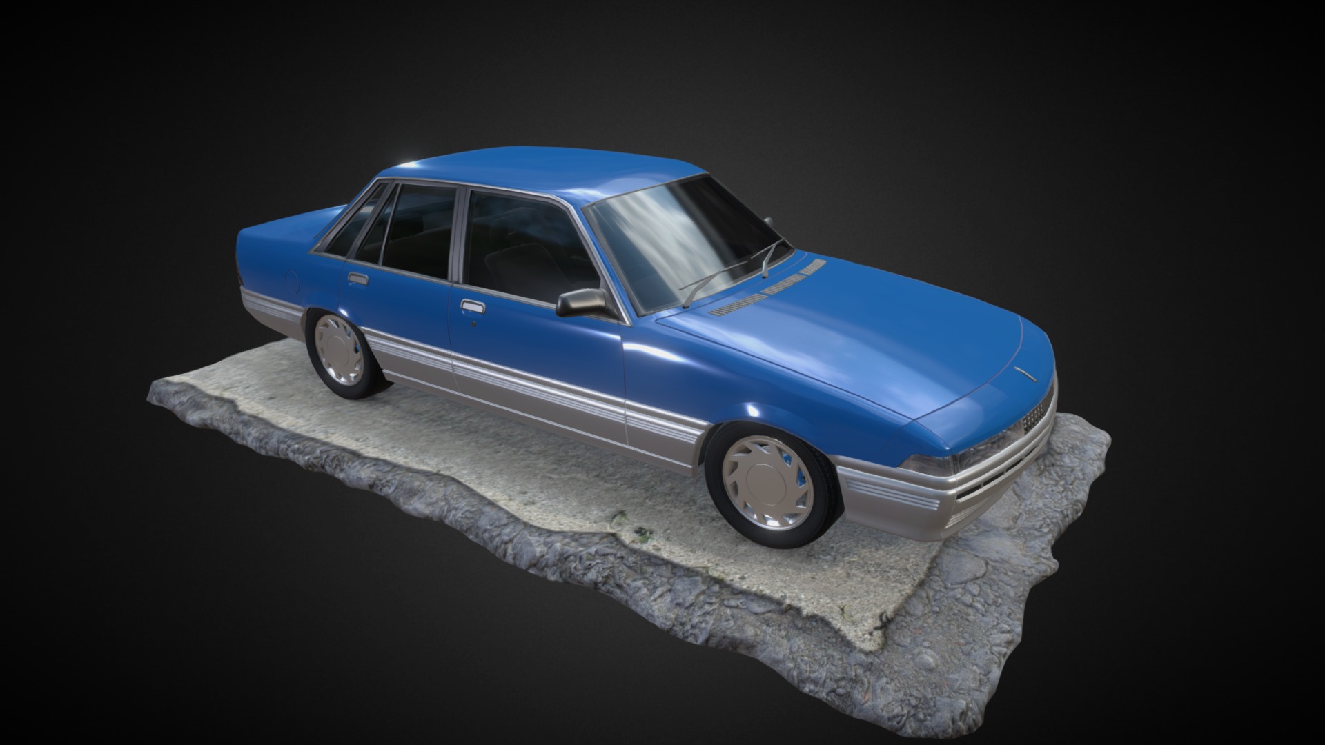 Programs used: 3Ds Max / Photoshop / Substance Painter - Holden VL Commodore Calais - 3D model by Devsanterr 3d model