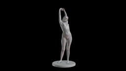 Eve_01-020_figurine standing, , beauty, natural, bodyscan, figurine, photogrametry, , , woman, sensual, , figurative, scanstudio, stretching, girl, female, cgsculpture