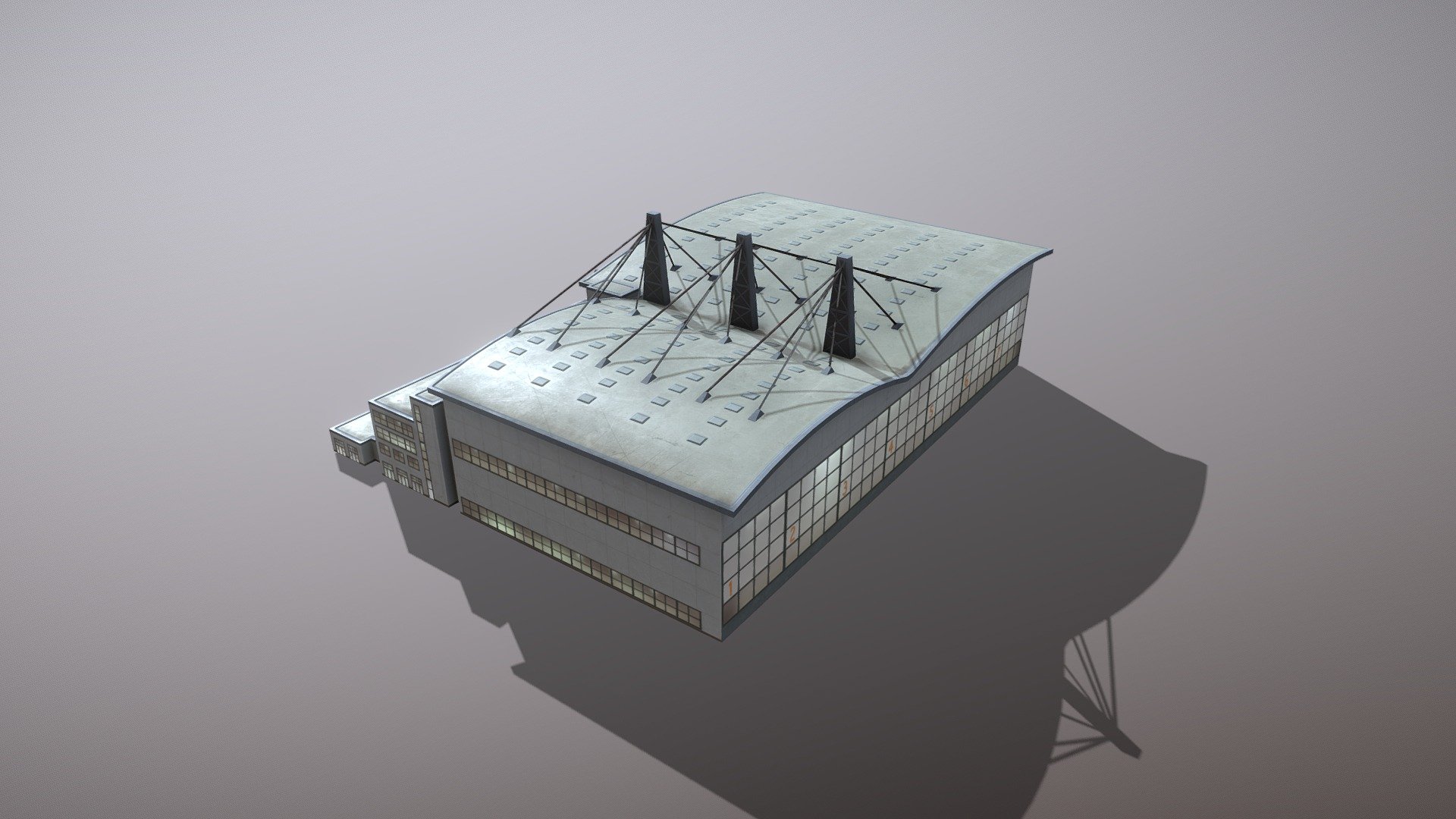 Airport Hangar EDDH_Hangar2

LOD0 - (triangles 1002) / (points 1002)

Low-poly 3D model Airport Hangar




Textures for PBR shader (Albedo, Specular, Gloss, AmbietOcclusion, NormalMap, Emission) they may be used with Unity3D, Unreal Engine. size 4096x4096 

Textures for SUMMER and WINTER  

Textures for NIGHT 

All pictures (previews) REALTIME rendering 

Textures: 


Pack for summer. 

EDDH_Hangar2_Albedo.png - 4096x4096

EDDH_Hangar2_AmbientOcclusion.png - 4096x4096

EDDH_Hangar2_NormalMap.png - 4096x4096

EDDH_Hangar2_Gloss.png - 4096x4096

EDDH_Hangar2_Specular.png - 4096x4096

EDDH_Hangar2_Emission.png - 4096x4096 (Night)



Pack for winter.      



If you have questions about my models or need any kind of help, feel free to contact me and i'll do my best to help you 3d model