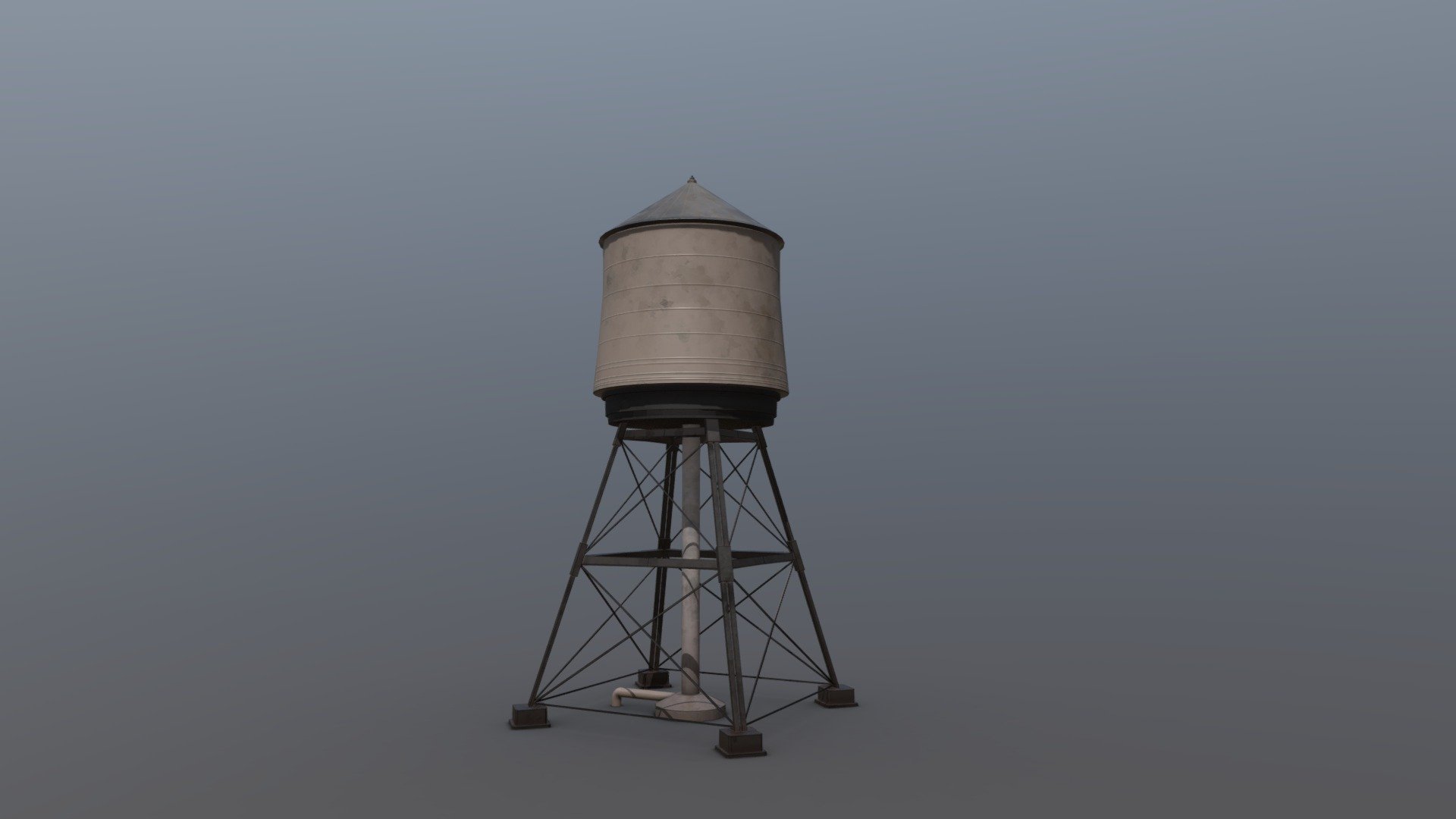 Modeled in Maya
Textured in Substance Painter using custom smart materials - Stylised Water Tank - 3D model by JackT (@ksvly) 3d model
