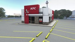 Kentucky Fried Chicken Restaurant restaurant, diner, chicken, vr, eat, fastfood, kfc, virtual-reality, fast-food, kfc-chicken, gameasset, kentucky-fried-chicken, kentuckyfriedchicken