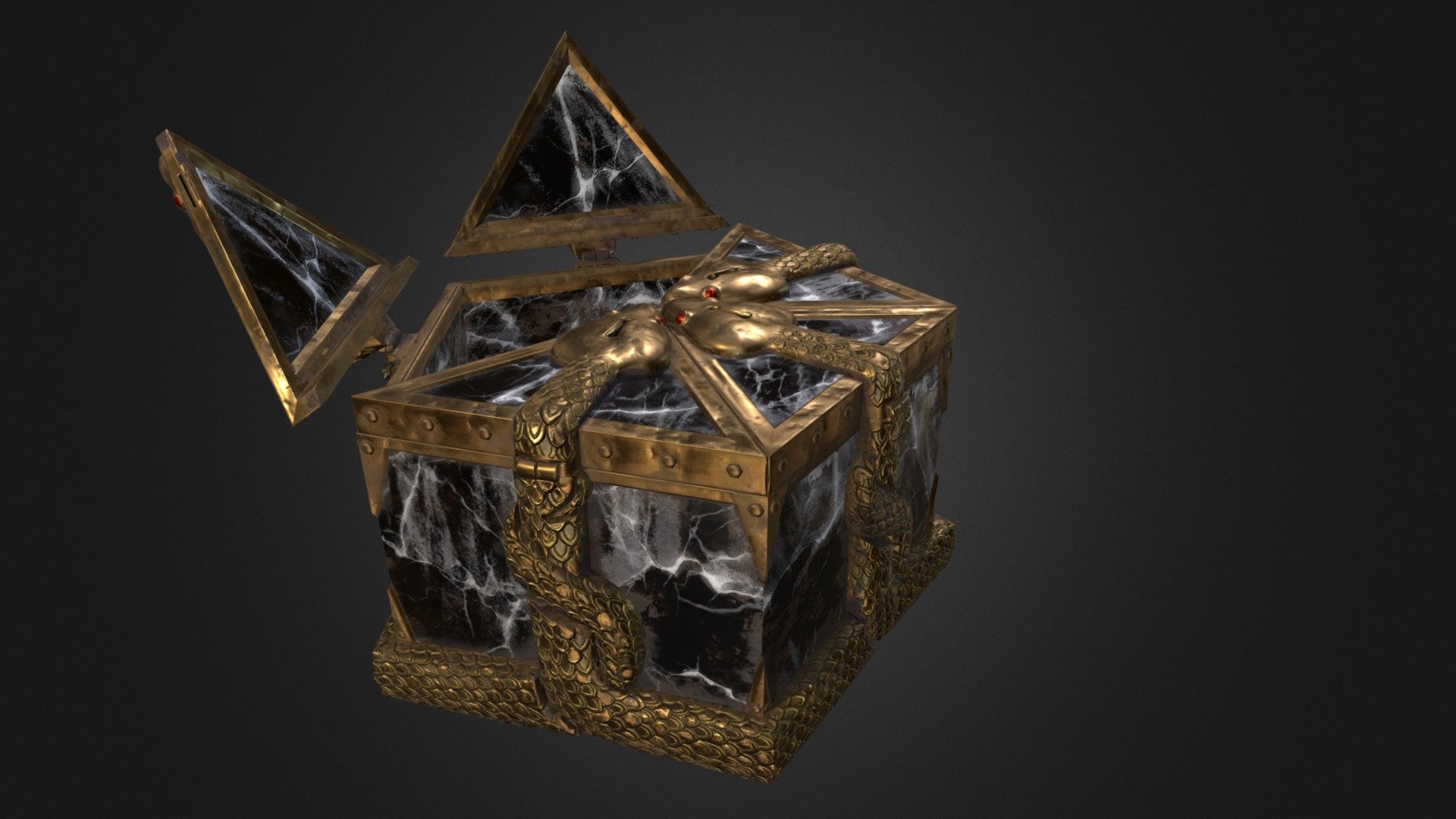 My version of the Snake Chest concept art that was in The Art of Dragon Age Inquisition book 3d model