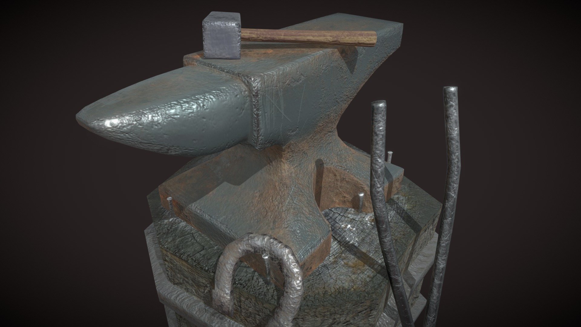 medieval anvil set piece game ready.obj format with 2k textures

blender-substance painter.if you download the model consider giving some feedback in the comments to say thanks 3d model