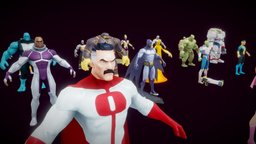 Epic Heroes 3D Pack: Avengers Marvels Invincible