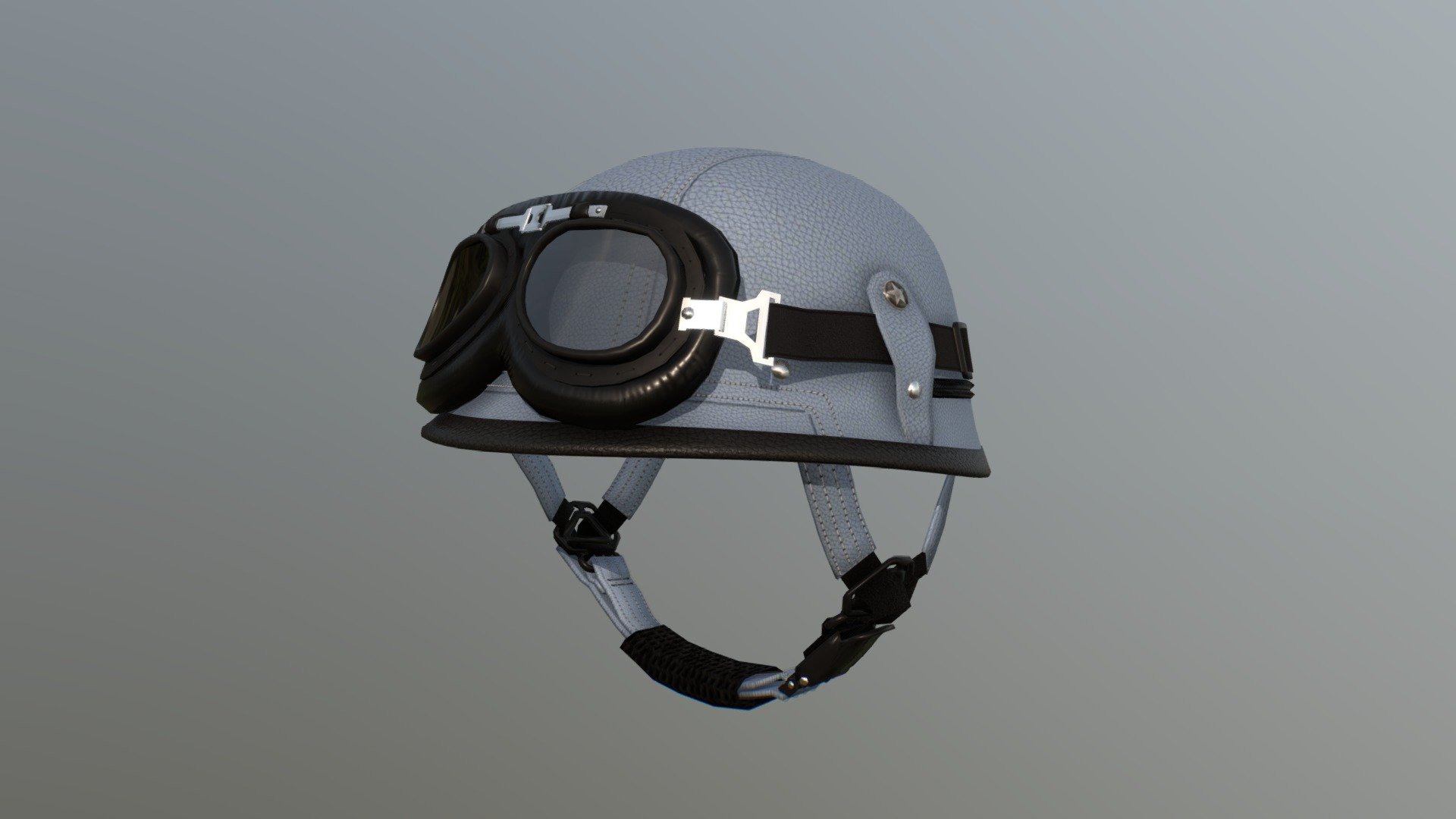 Biker helmet - 3D model by Danil_Loft 3d model