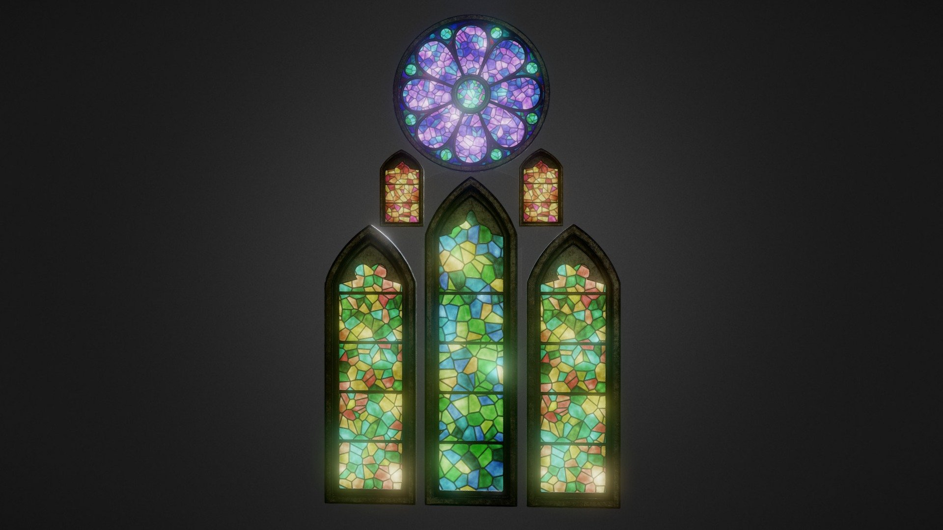 Stained Glass of chaple.

SOFTWARE — Blender, Substance Painter, RizomUV, CLIP STUDIO PAINT - Stained Glass - Download Free 3D model by Amatsukast 3d model