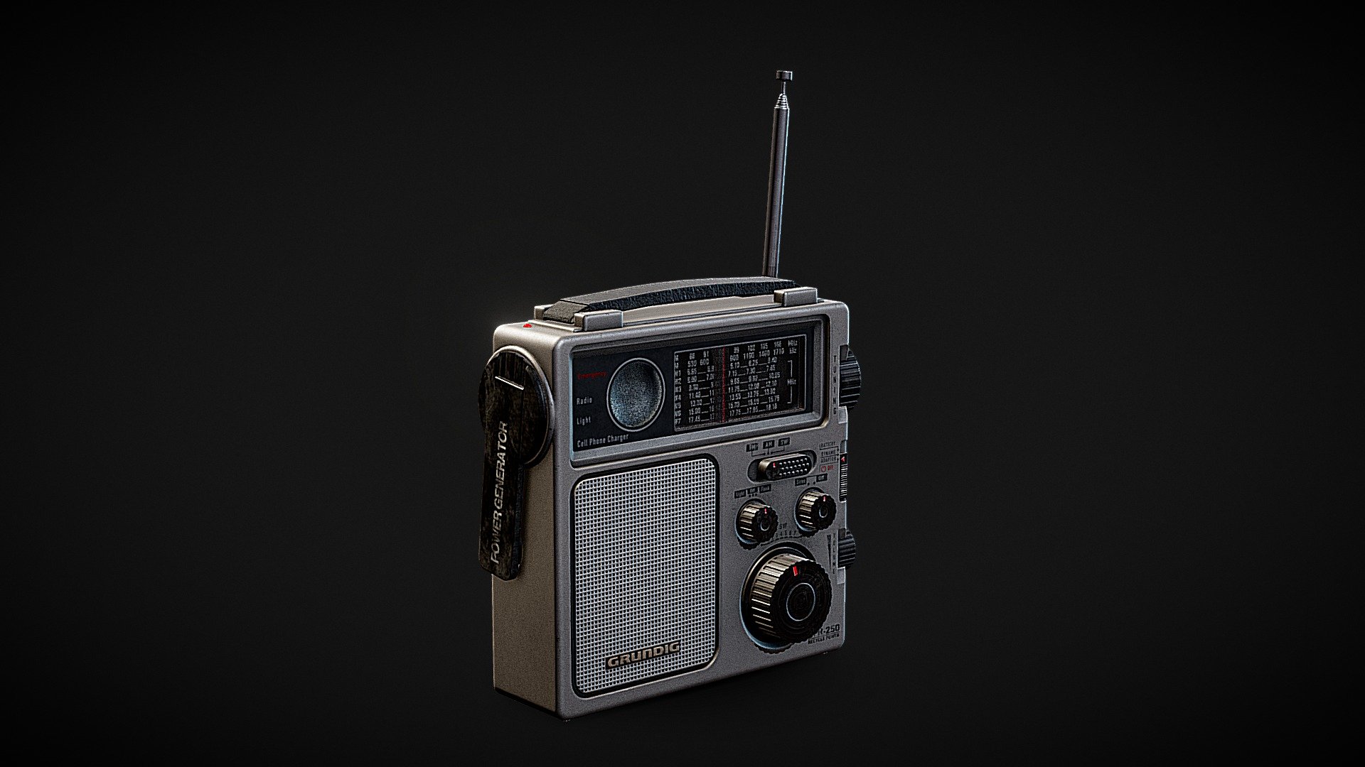 Grundig Radio Model FR-250
A little story about this asset: A long time ago, I had the desire to create an AAA asset for gaming and real-time engines, but I couldn't decide on something that would be useful and significant for myself. Then, a couple of months ago, I watched the movie &ldquo;A Man Called Otto,