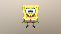 Spongebob square, bob, pants, spongebob, squarepants, sponge, nickelodeon, cartoon, 3d, model