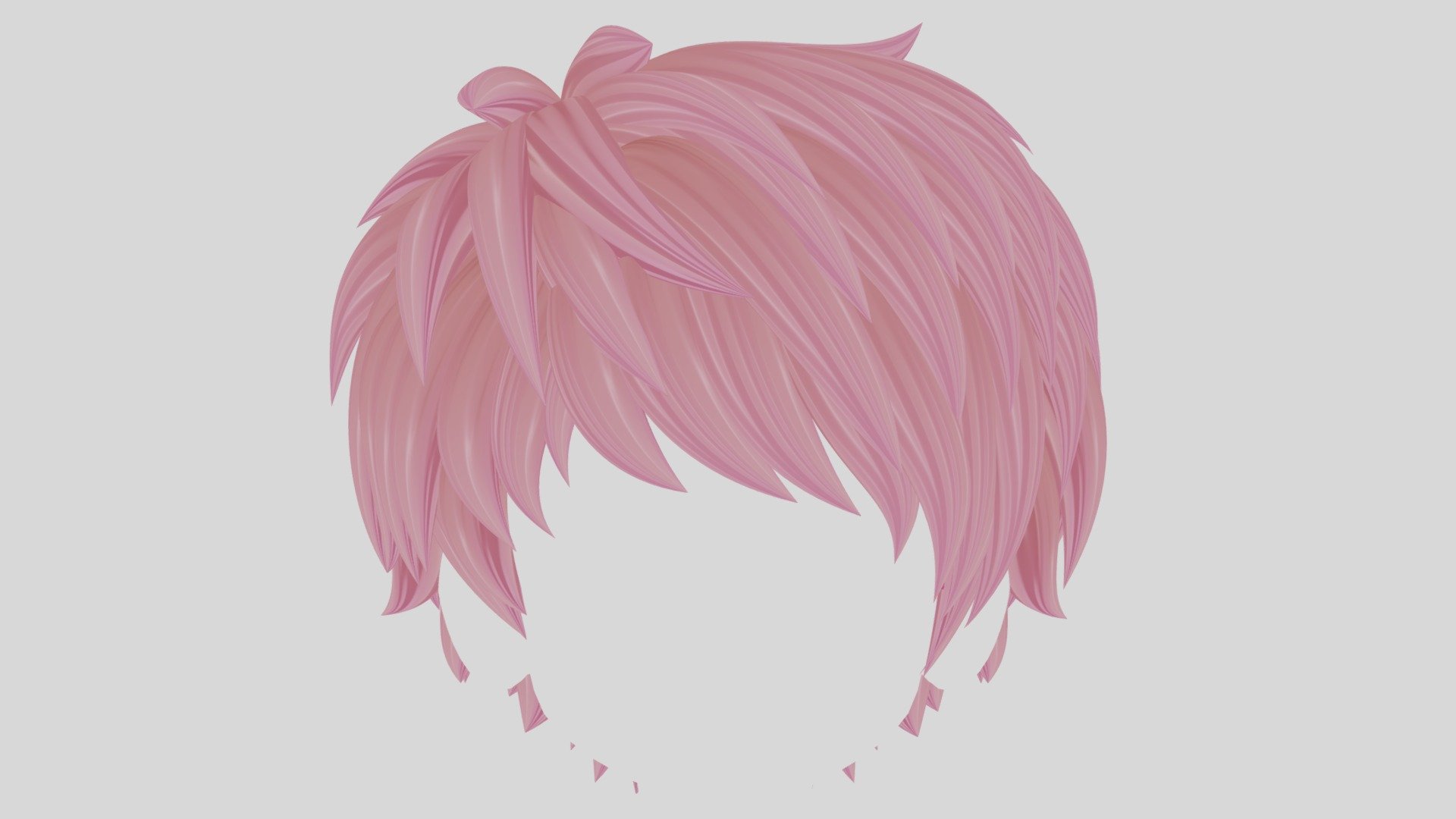 Editable bezier curves based hair ready to be converted into mesh. Includes the bevel object to modelate the bevel hair shape and thickness of the hair if required. Material features five different color textures (Blonde, Black, Brown, Pink and Red Hair) or you can remove the texture to easily cutomize it to any color.

The Hairbase included is ready to match with the Anime Boy Head Type E shape (skfb.ly/oqEVI), but the Hair Curves are easily adaptable to any head shape!.

💮 If you liked my work remember to Follow me and Share! 🧸 💬 Commissions Open: ko-fi.com/Tsubasa_Art ☕🌸 !! - Anime Hair (Short Pixie Style) - Buy Royalty Free 3D model by Tsubasa ツバサ (@Tsubasa_Art) 3d model