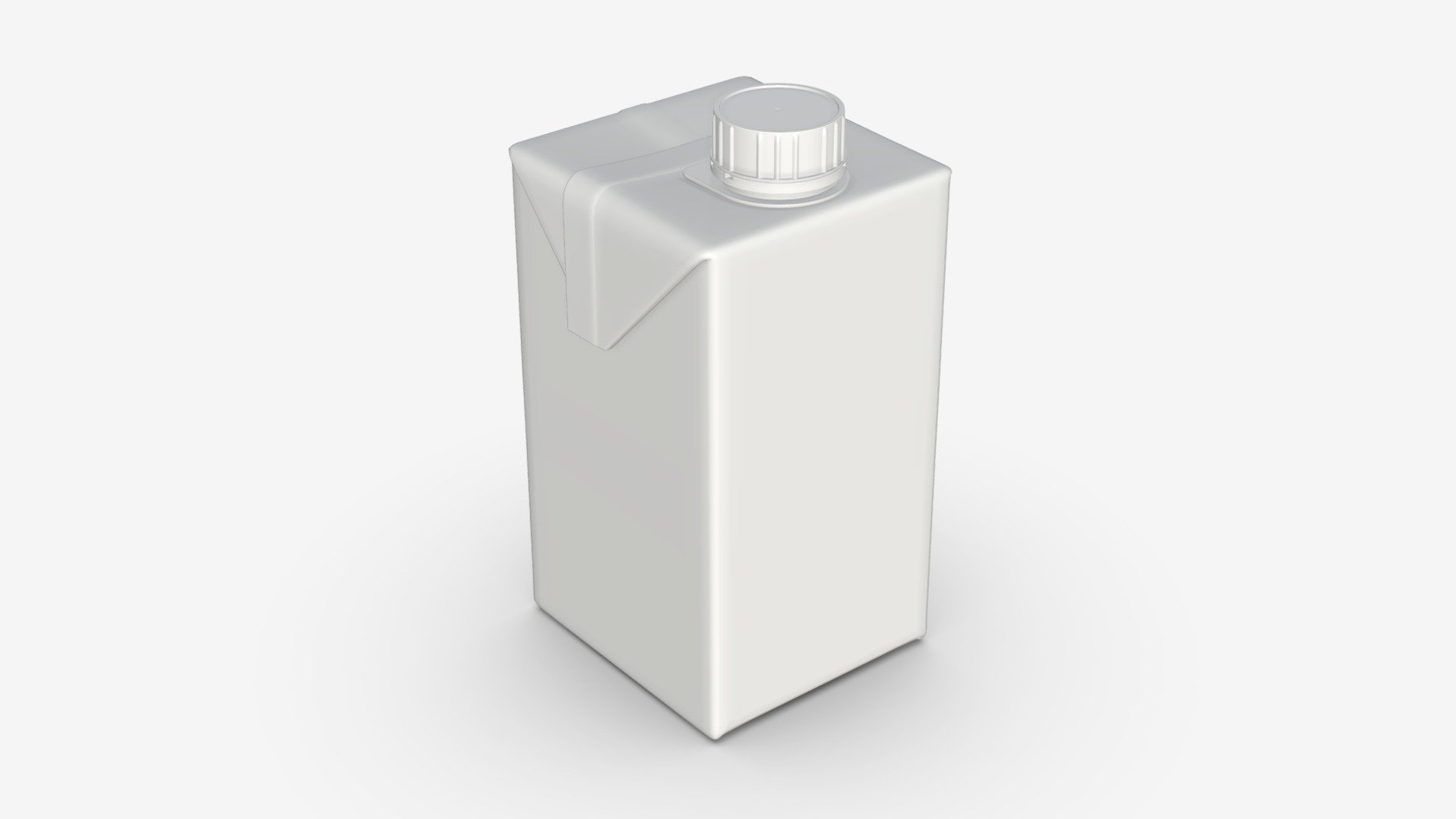 Juice cardboard box packaging with cap 500 ml - Buy Royalty Free 3D model by HQ3DMOD (@AivisAstics) 3d model