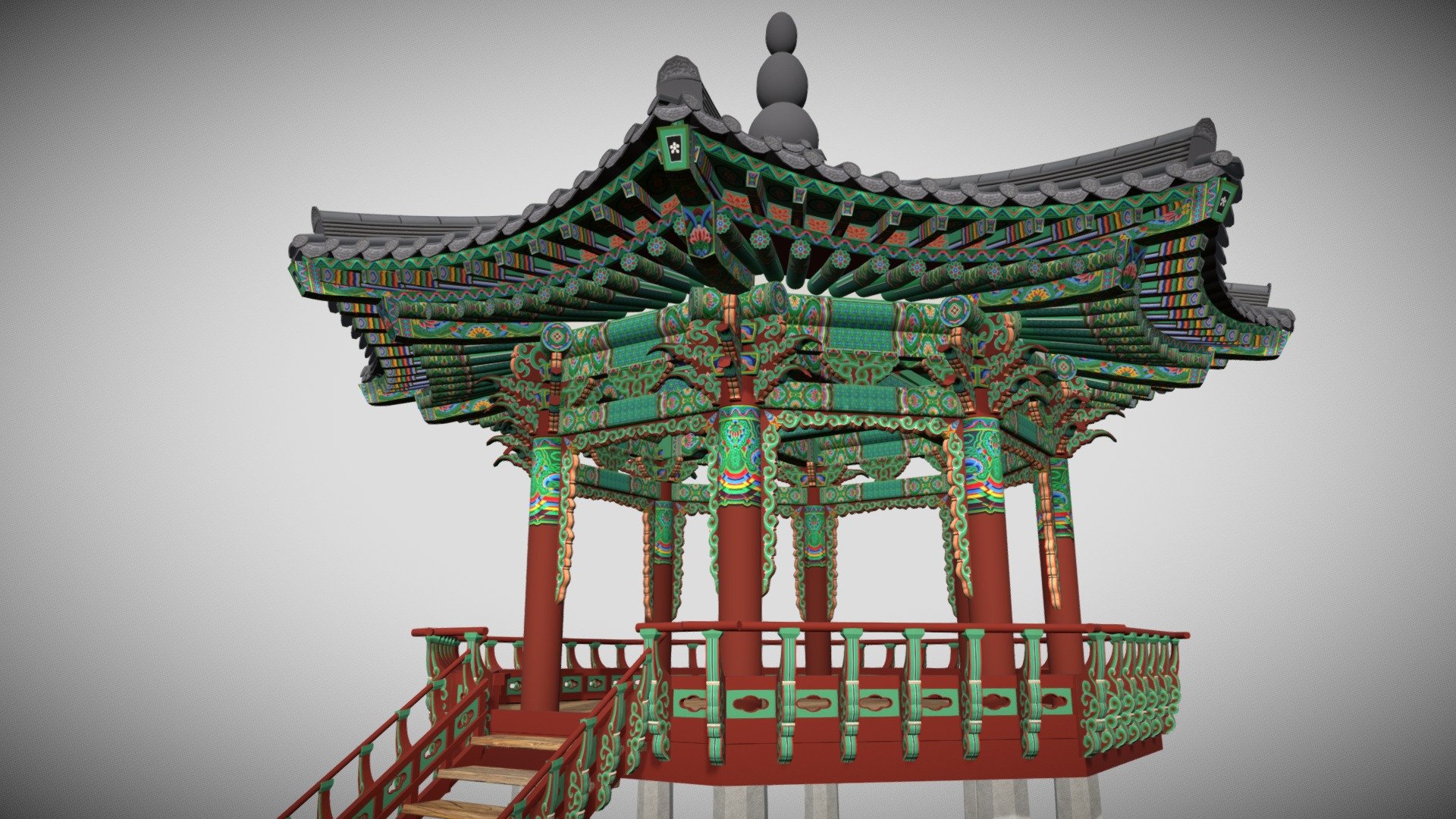 Korean traditional wooden Dancheong octagonal pavilion

3dsmax2016
fbx - danchung 8mojung - Buy Royalty Free 3D model by hanok3d (@yjs50000) 3d model