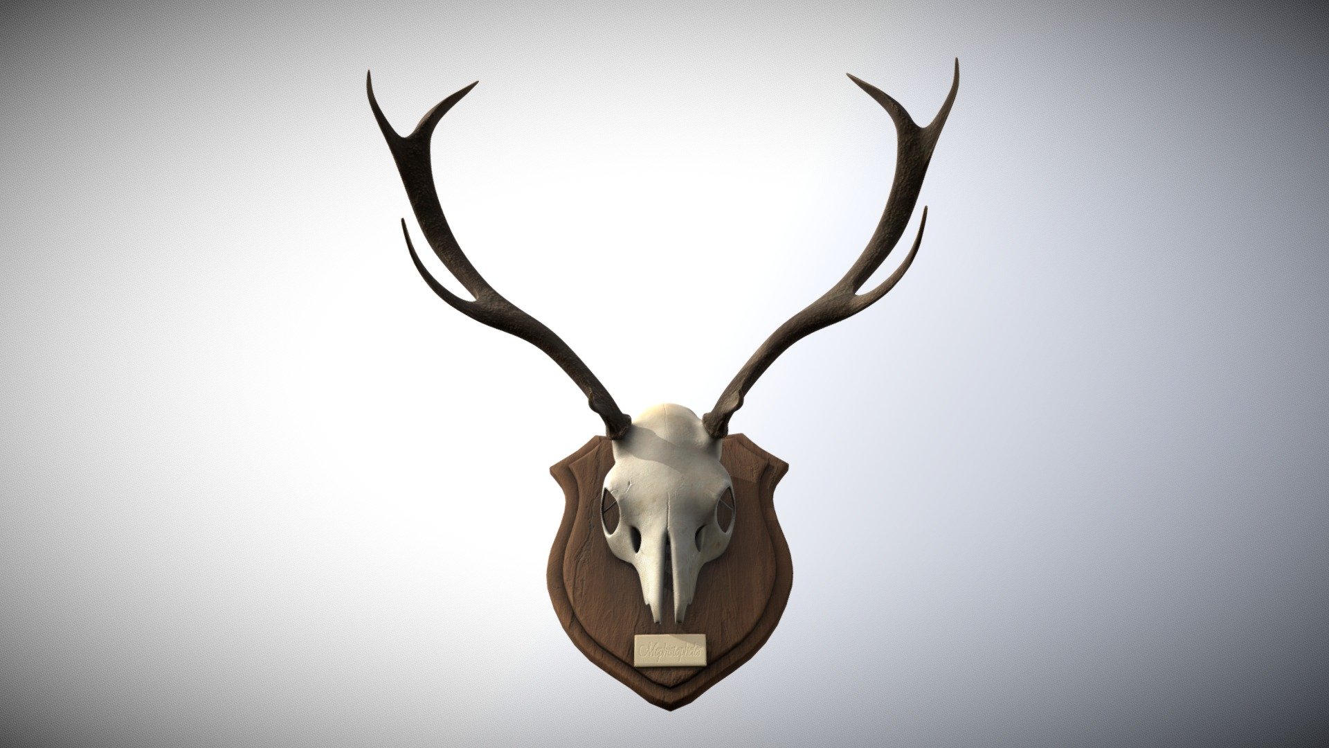 A rather simple Seer Skull Trophy. 
Modeled in Softimage and Textured in 3D Coat 3d model