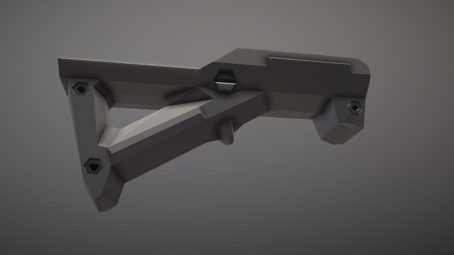 Low-Poly model of the Magpul AFG, which is short for Angled Foregrip because they just want their product names to sound cool and operator apparently 3d model