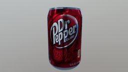 Dr Pepper Can drink, can, dr, soda, pepper, drpepper