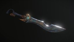 Sword of King Frio power, ice, medieval, substancepainter, substance, weapon, game, sword, fantasy