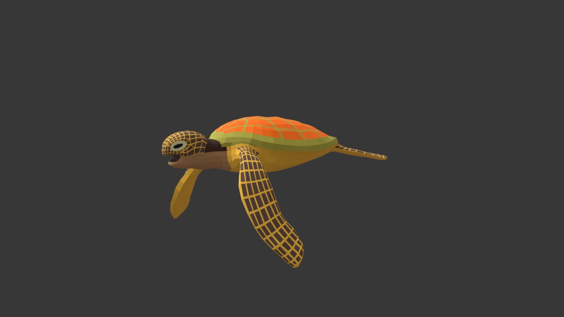 Green Turtle - 3D model by josluat91 3d model