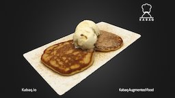 IceCream Pancake by Rue B Jazz Bar food, remake, 3deveryday, realitycapture, 3dsmax