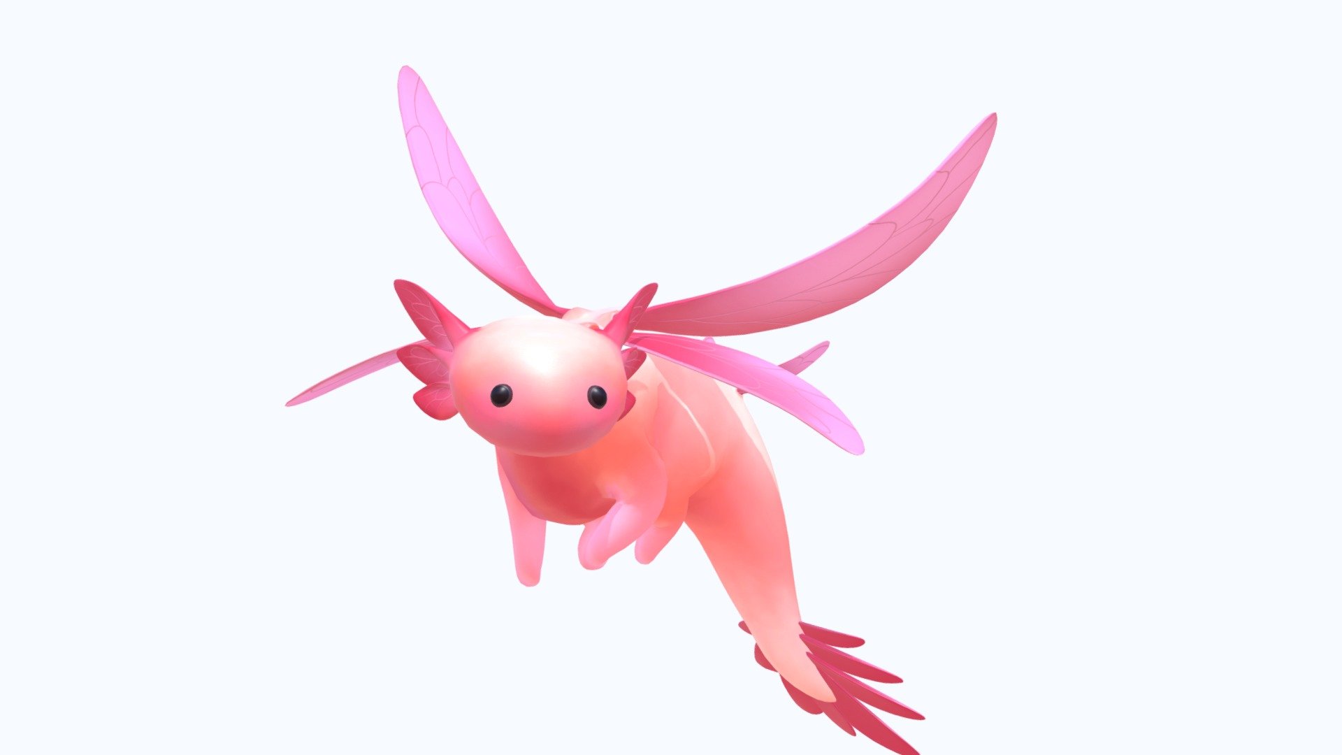 For our fourth assessment in game art year 2 we had to create a character or creature that could be based off an artwork of our own or someone else's. I decided to model a cute creature designed by the artist Ava-riel who you can check out here: https://ava-riel.tumblr.com/post/176692707832
We also had to animate them, i gathered lots of inspiration from bees, hummingbirds and dragonfly's that i tried to work into the creature 3d model