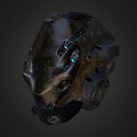 Cyberpunk Helmet Sketch