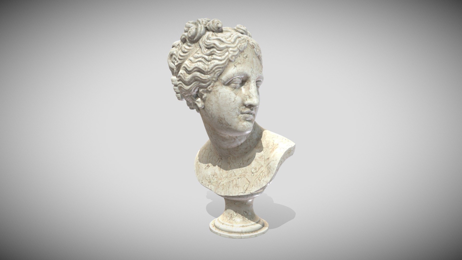 Original very nice 3D Scan from the SMK - Statens Museum for Kunst

https://www.myminifactory.com/object/3d-print-venus-italica-102804

here the Painted Gaming Version LR... 3d model