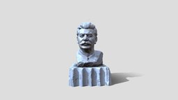 Bust of Joseph Stalin statue, old, phtogrammetry, stalin, soviet-union, bust