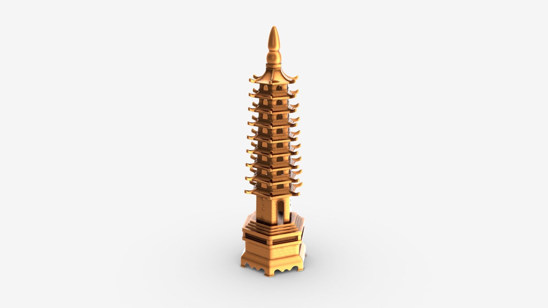 Wenchang Pagoda Tower - Buy Royalty Free 3D model by HQ3DMOD (@AivisAstics) 3d model
