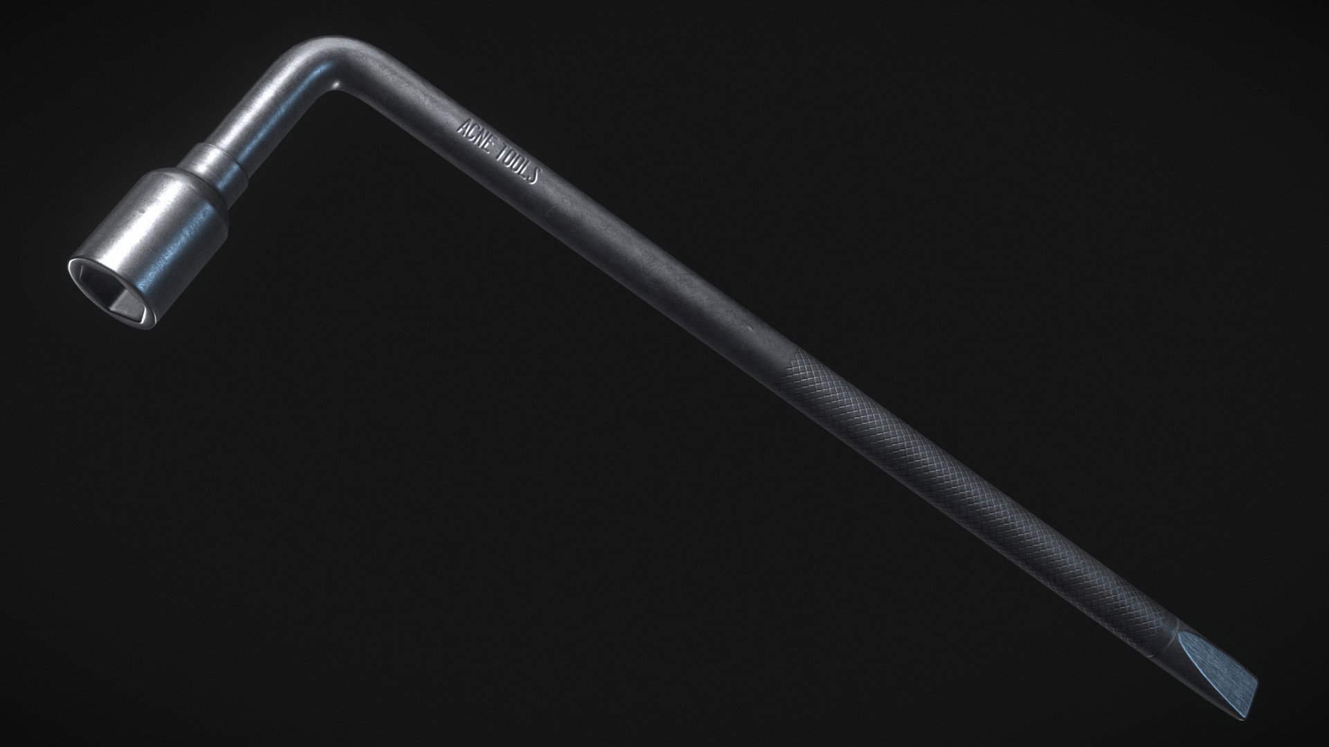A tire iron or lug wrench, whatever you call it.

For Jabroni Brawl: Episode 3. https://store.steampowered.com/app/869480/Jabroni_Brawl_Episode_3/

Modelled in Blender. Baked in Marmoset Toolbag. Textured In Substance Painter 3d model