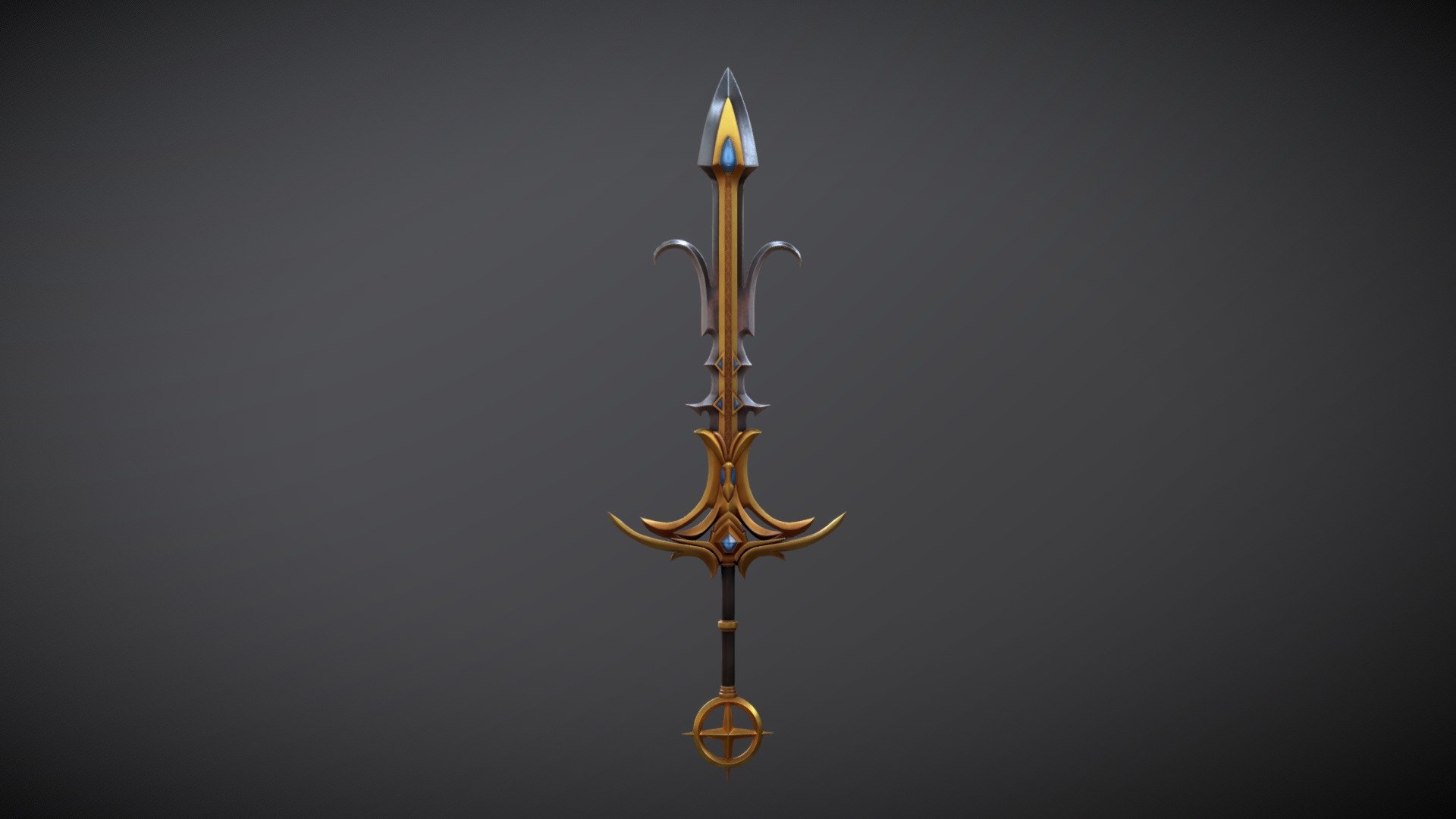 Saradomin Gowdsord from Runescape. Still working on finishing all 4. Modeled in Blender and textures in Substance Painter - Saradomin Godsword (Runescape) - 3D model by seandekoda 3d model