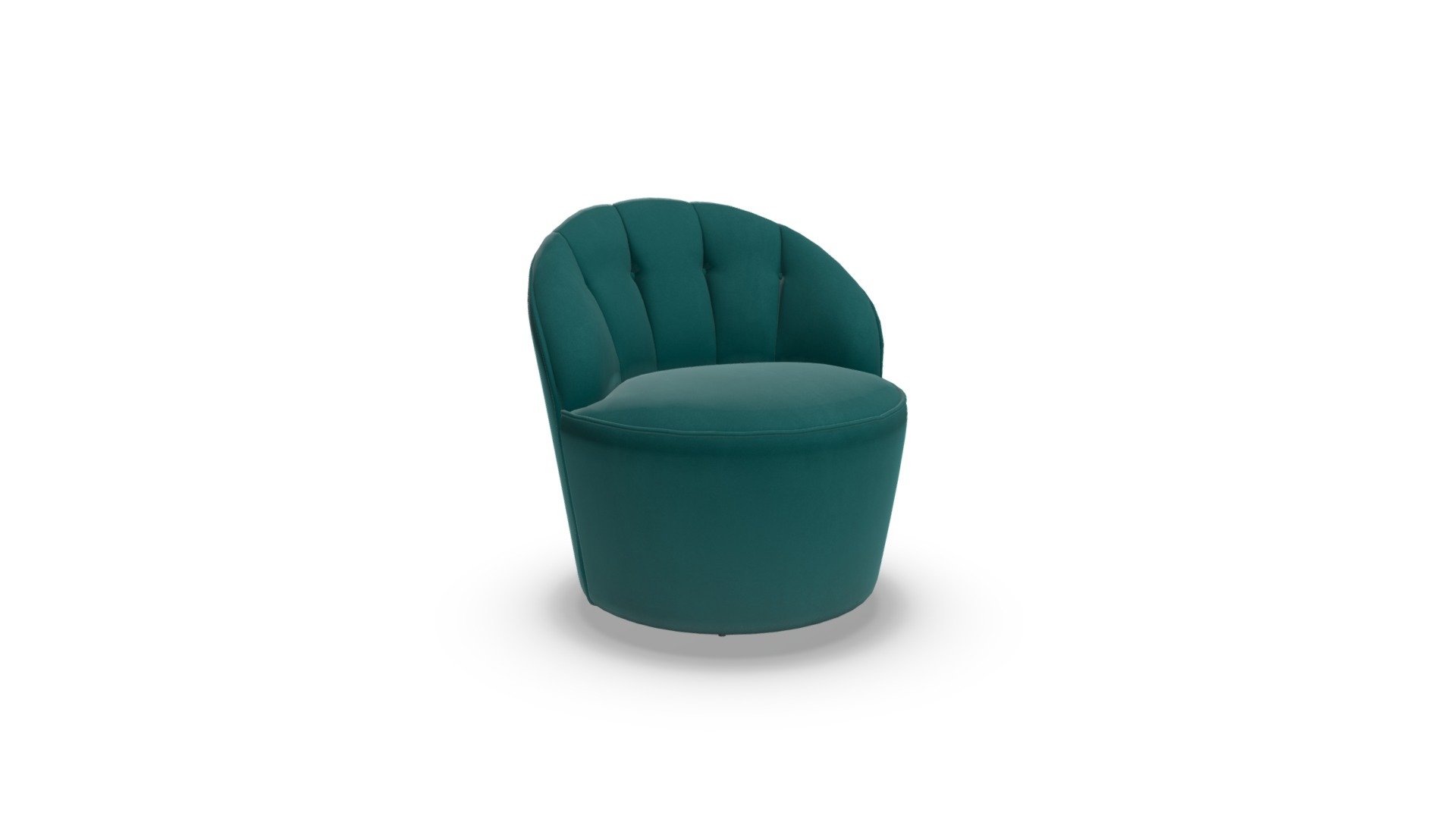Margot Swivel Accent Chair, Peacock Blue Velvet - 3D model by MADE.COM (@made-it) 3d model
