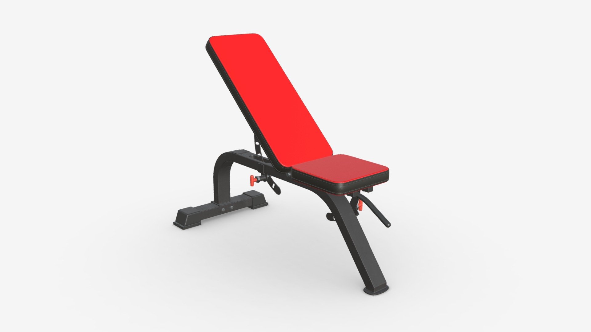 Adjustable weight flat bench 03 - Buy Royalty Free 3D model by HQ3DMOD (@AivisAstics) 3d model