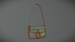 Turtley cool messenger bag assets, substancepainter, substance, painter, maya, stylized