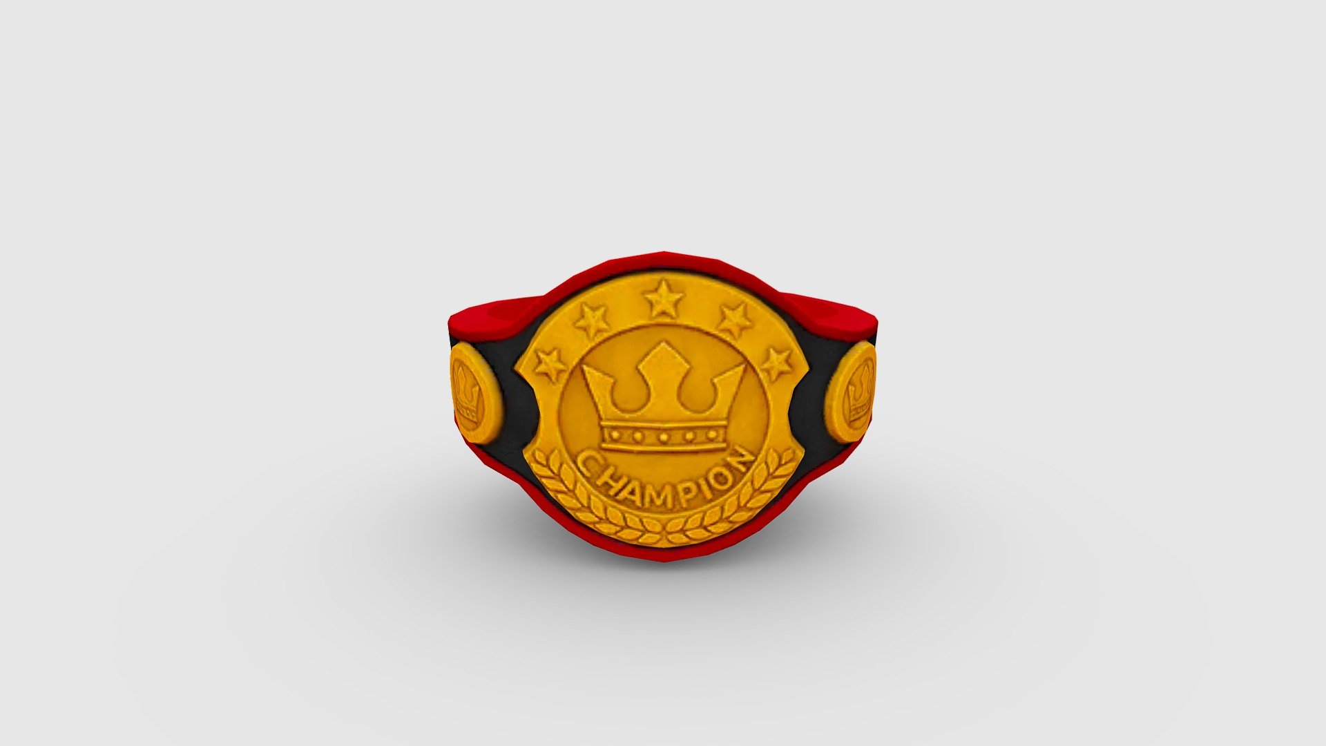 Cartoon champion belt - Boxing match gold medalist Low-poly 3D model - champion belt - Boxing match gold medalist - 3D model by ler_cartoon (@lerrrrr) 3d model