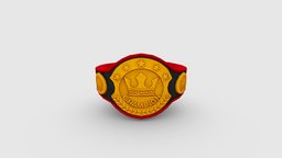 champion belt handpainted