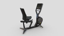Technogym Exercise Bike Recline Personal bike, room, cross, set, stepper, cycle, fitness, gym, equipment, vr, ar, exercise, treadmill, training, professional, machine, commercial, fit, elliptical, 3d, sport, gyms, myrun