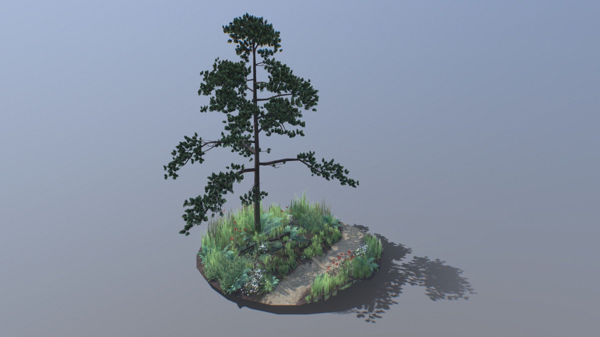 Final Submission for the Plants &amp; Organics brief, comprised of flora and fauna native to Scotland 3d model