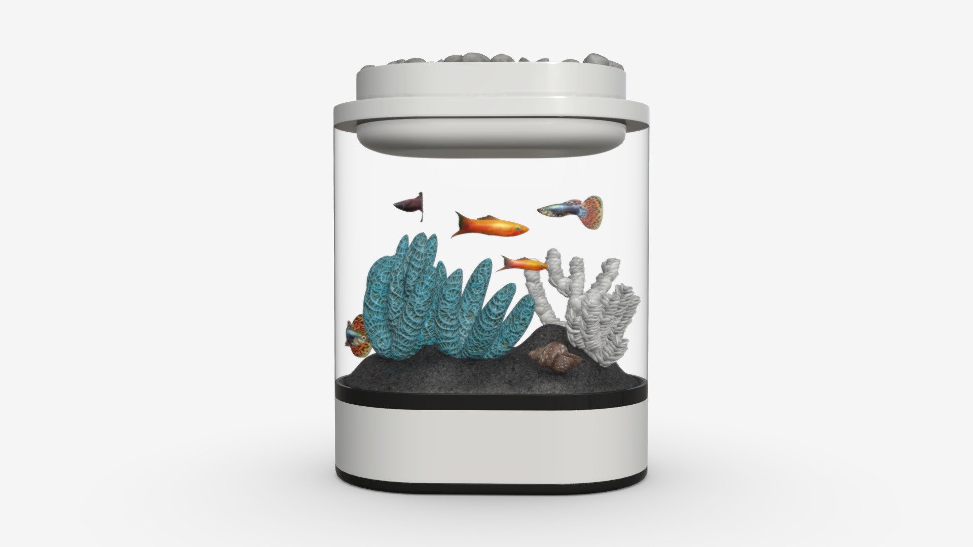 Xiaomi Geometry Mini Lazy Fish Tank - Buy Royalty Free 3D model by HQ3DMOD (@AivisAstics) 3d model
