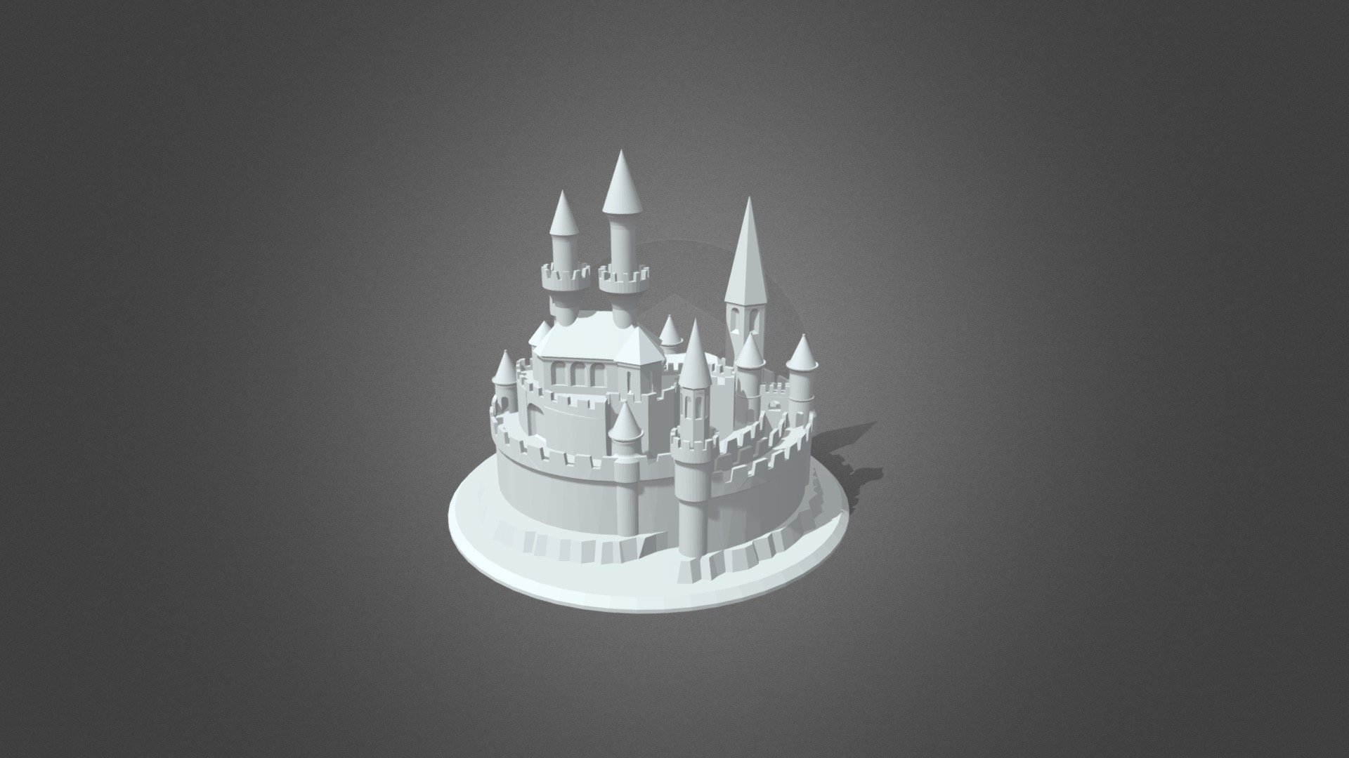 Castle 3d printing model - Castle 3d printing model - 3D model by llllline 3d model