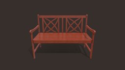 Outdoor  bench bench, garden, outdoor, parkbench, metallic, woodenbench, noai, createdwithai, mdgraphiclab