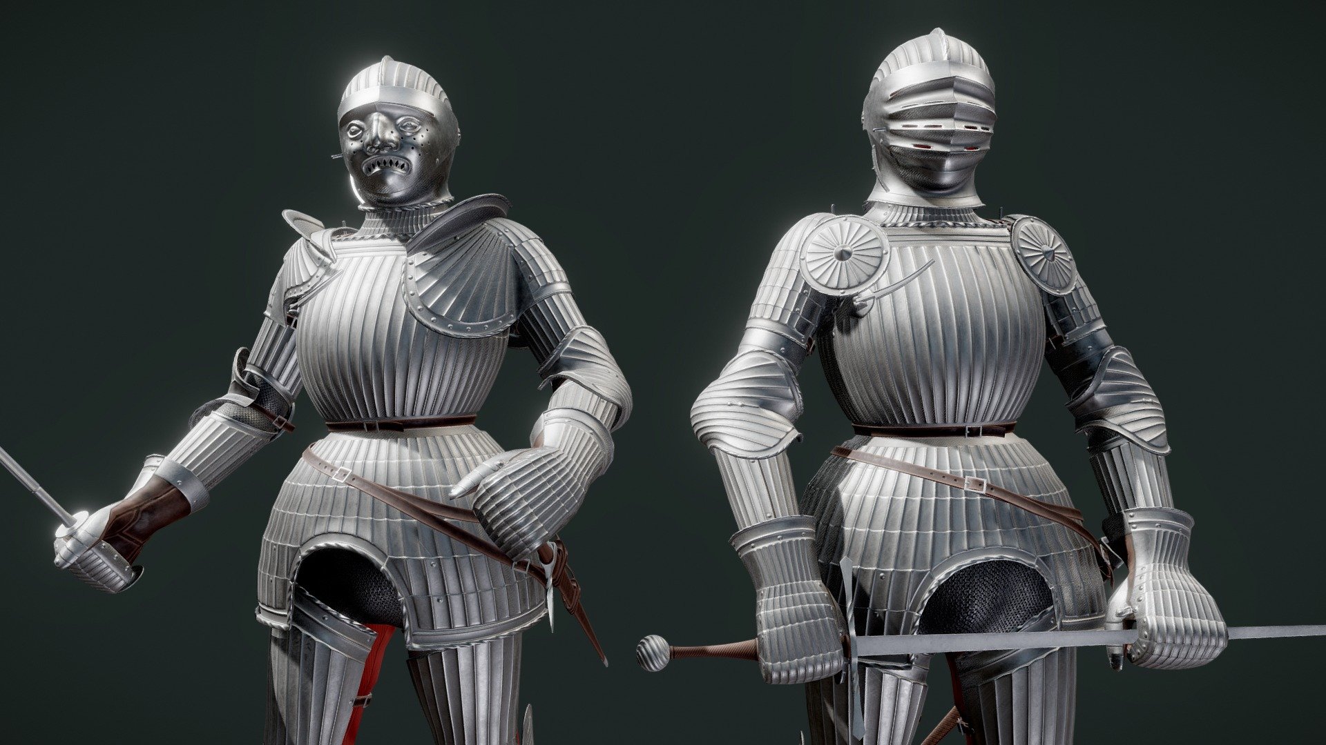 Early 16th-century German armour 3d model
