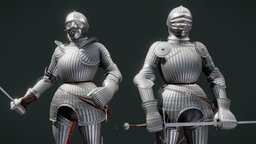 Maximilian Armour armor, renaissance, character, sword