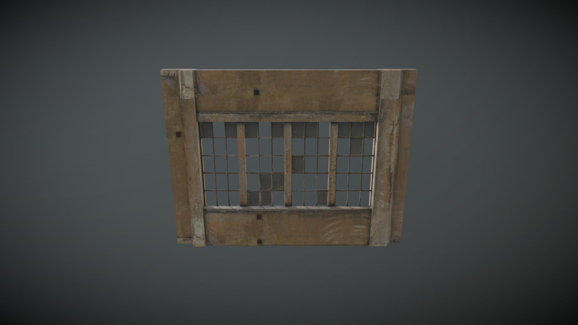 Old factory window - Download Free 3D model by skaliarius 3d model